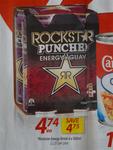 Rockstar Energy Drink 4x500ml $4.74 save $4.75 @ Woolworths From 22/06 - 28/06