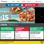 Traditional Pizzas $6.95 Pickup @ Domino's (Selected Stores)