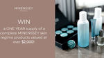 Win a 12-Month Supply of Complete MINENSSEY Skin Regime Products Worth $2109