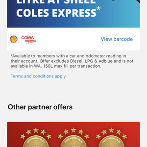 Save 8c/L (On First Use, then 4c/L) at Shell Coles Express if You Have a Car + Odometer Listed in Carsales App (Excludes WA)