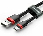 5x Baseus USB A to Type-C Cable 0.5m/1M $14.25, 2M $18.95 + Del ($0 with eBay Plus) @ Shopping Square eBay