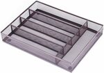5 Compartments Steel Metal Mesh Drawer Organizer Kitchen Cutlery $7.64 + Delivery ($0 with Prime/ $39 Spend) @ COSWE Amazon
