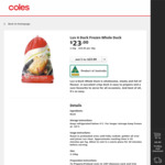 ½ Price Luv A Duck Frozen Whole Duck - 2.1kg $11.50 ($5.53 Per Kg) @ Coles