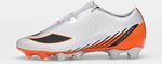 Concave Volt + TechStitch Firm Ground Football Boots - Silver/Red Orange - Sale $39.99 + $9.95 Shipping @ Concave