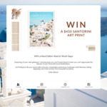 Win a Santorini Art Print Worth $450 from Printspace