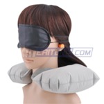 Meritline - Travelling Air Pillow with Eye Shade and Earplugs USD $0.97 Delivered Save $2