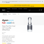Dyson Pure Hot+Cool Link Purifying Fan Heater HP03 White/Silver $599 Delivered @ Dyson