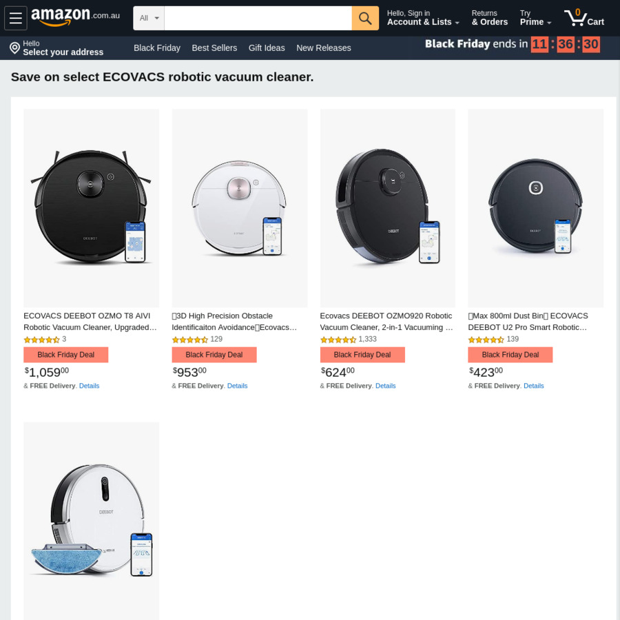 ecovacs black friday