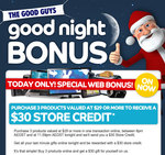 The Good Guys - Spend $29 or More each on 3 products to Receive a $30 Store Credit