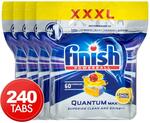 4x60pk Finish Quantum Max Powerball Super Charged Dishwashing Caps Lemon Sparkle $54 (Was $70) + Delivery ($0 with Club) @ Catch