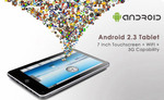 Android 2.3 Tablet with 7-Inch Touch Screen, Wi-Fi, & 3G Capability for Just $89