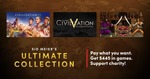 [PC, Steam] Sid Meier's Ultimate Collection (Civ 3/4/5/6, Pirates!) min. spend $21.07 for 21 items worth $653.59 @ Humble Bundle