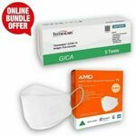 AMD Premium P2 (N95) Disposable Mask Box 50 + TESTSEALABS Rapid Antigen Test 5 Pack Bundle $110 + $11 Delivery @ Southland