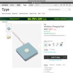 Typo Wireless Charging Pad $9 (Was $29.99) + $3 C&C ($0 with $35 Order) / $7 Delivery ($0 with $60 Order) @ Cotton On
