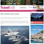 Win Return Flights for 2 from Sydney to Vancouver, 3 Nights at JW Marriott Parq from Travel Talk Magazine