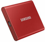 [eBay Plus] Samsung T7 1TB USB 3.2 Type-C Portable SSD - Red & Grey $137.08 Delivered @ Bing Lee eBay