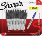 Sharpie Permanent Markers Fine Point 24 Black. 1 Blue $9.95 + Delivery @ Shopping Square