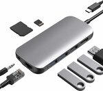 9 in 1 USB-C Hub RJ45, 4K@30 HDMI, 100W Charging, USB 3.0, Card Reader, 3.5mm $12.99 + Post ($0 w/Prime) @ LuMeiYi-AU Amazon AU