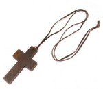 $0.99 (+ $2.98 Shipping) Deal! Simple Wood Cross Leather Cord Necklace (* Limited Qty*)