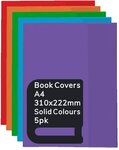 A4 Bookcovers 1 Pack of 5 $11, 2 Packs of 5 $20 Delivered @ The Office Shoppe