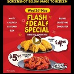 [VIC] 6pcs Original Fried Chicken Wingettes & Drumettes $4.95, 6pcs Flavoured for $5.95 @ Nene Chicken across 6 locations in Vic