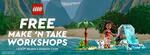 Free LEGO Make and Take Workshop (Moana) Sat-Sun 10-11 June 2023 @ AG LEGO Certified Stores (Excl TAS, NT)