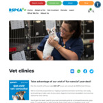 [VIC] $20 off Vet Consult in June @ RSPCA Vet Clinics