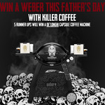 Win a Weber Gas Barbecue or 1 of 5 De'Longhi Capsule Coffee Machines from Killer Coffee