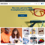 Purchase 1 Full Priced Pair of Glasses from $75, Get Second Pair Free + $10 Delivery ($0 with $125 Order) @ Dresden Vision