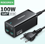 Rocoren 100W GaN Desktop USB (2C+2A) Charger (EU or US Plug) US$24.34 (~A$38) Delivered @ Rocoren Official Store AliExpress