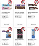Protein Bars and Powders Various Brands 50% off @ Coles