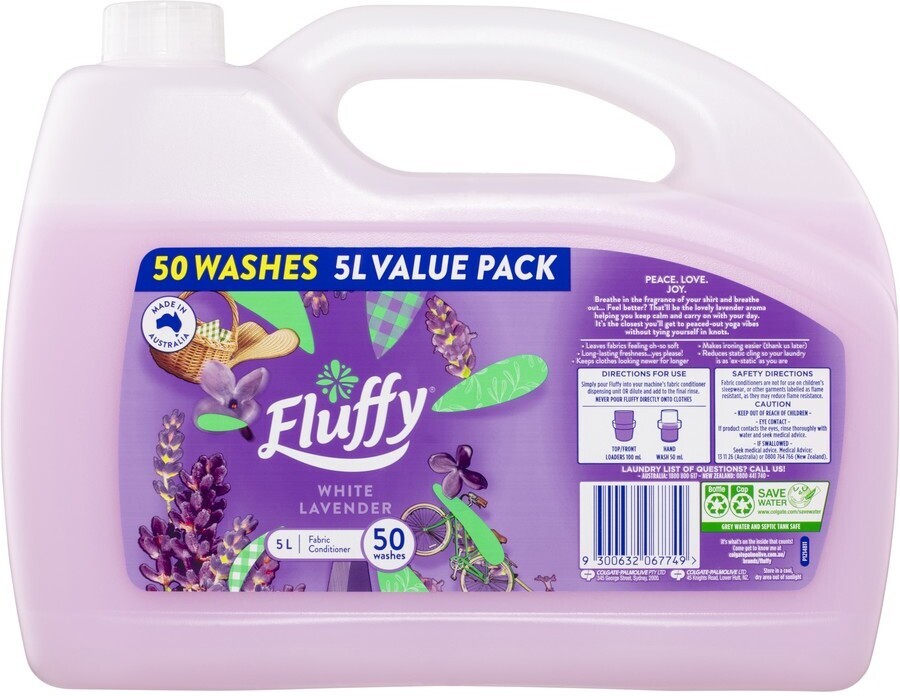 Fluffy Liquid Fabric Softener Conditioner 5L $10 + Delivery ($0 with ...