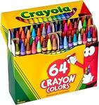 Crayola Box with Built-in Sharpener, 64 Colours - $5 (RRP $12.25) + Delivery ($0 with Prime/ $59 Spend) @ Amazon AU