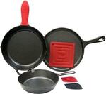 [Prime] Lodge L6SPB41 Essential 6 Piece Skillet Set, Black $101.25 Delivered @ Amazon US via AU