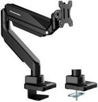 Humanmotion Single Screen Heavy Duty Monitor Arm T9-1B $99 ($30 off) & More + Del ($0 with $69 Spend on 2 Items) + S.Chg @ Umart