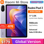 Xiaomi Redmi Pad 2 (11" 2.5K 90Hz, 8GB/256GB, Widevine L1, G100 Ultra) US$158 (~A$245) Delivered @ Xiaomi Mi Store AliExpress