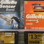 [VIC] Gillette Blade Refills: Sensor Excel 10pk $12.80, Fusion5 4pk $13.60, ProShield5 8pk $27.60 + More In-store @ Woolworths