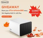Win 1 of 2 Terramaster F4-425 Plus 3+4 Bay Hybrid NAS from Terramaster