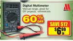 Repco House Brand (Mechpro) Digital Multimeter $6.99 after 60% off