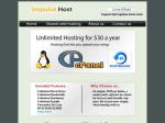 Unlimited Hosting $30 USD a year Free Domain