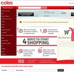 COLES Online - Free Delivery for First Order ($100 Min, VIC and TAS Only, 9/10 - 29/10/13)