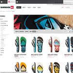 $20 off Orders of $50 and over @ Quiksilver + FREE Shipping (5 Pairs Thongs ~ $34 Shipped)