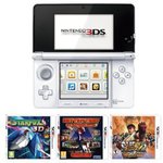 White Nintendo Handheld Console 3DS with 3 Games @ $185 Shipped from Amazon UK