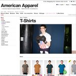 American Apparel Jersey Short Sleeved T Shirts $10 + $8 Shipping