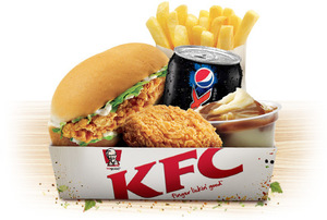 Deal: New KFC $5 Lunch Box, Store: KFC Australia, Category: Dining & Takeaway $5 Box is back and available until 4pm each day. Contains Crispy Sub Wicked Wing Regular Potato & Gravy Regular Chips mL Drink (Except QLD).