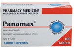Panamax Tablets 500mg 100 Tablets 50c @ PharmacyMax Limit of 3 Per Person