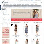 Katies 40% off Dresses Online & Instore (Excluding Sales). Free Shipping on $100+ Spend