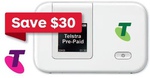 $49 Telstra 4G Mobile Wi-Fi Modem (Huawei E5372) + 3GB on 3G/4G @ Auspost