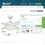 Mercator 'Grange' Ceiling Fan $139 @ Lighting Illusions ($125 Via Bunnings Price Beat - Save $34)