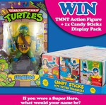 Win a TMNT Action Figure & A Box of DC Comics Candy Sticks (Valued at $50) from Big Lolly